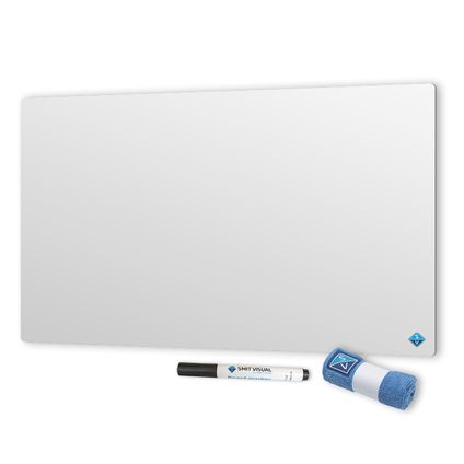 Emaille whiteboard zonder rand - 100x100 cm
