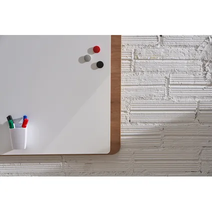 Tableau blanc magnétique Rocada Natural - Design bois - 75 x 115 cm 4
