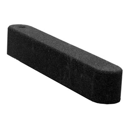 Rubber zandbak rand - 100x15x15 cm - Zwart - opsluitband
