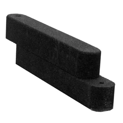 Rubber zandbak rand - 100x15x15 cm - Zwart - opsluitband 3