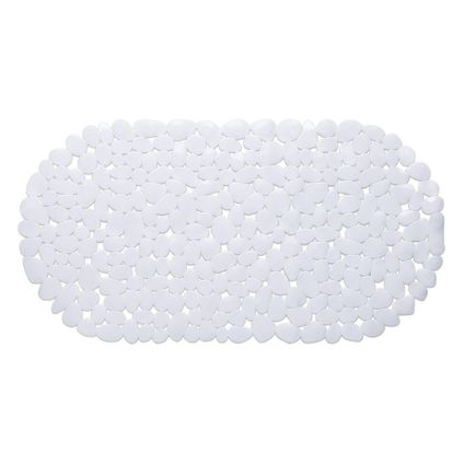 Tapis de bain antidérapant - Blanc - 68x35 cm