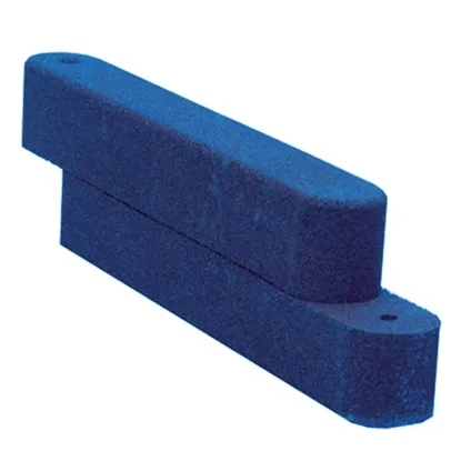 Rubber zandbak rand - 100x15x15 cm - Blauw - Opsluitband 3