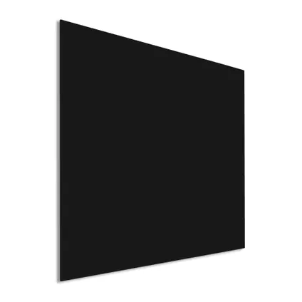 Premium glassboard met blinde bevestiging - 100x100 cm - Zwart 4