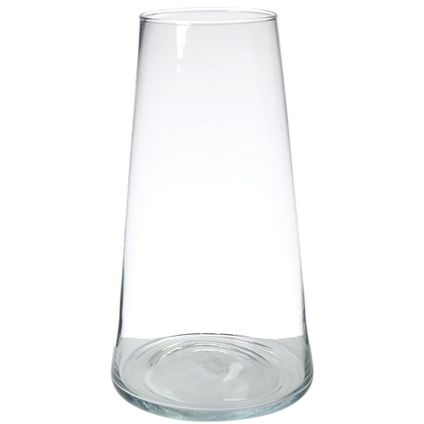 Bloemenvaas Donnatella - helder transparant - glas - D24 x H30 cm
