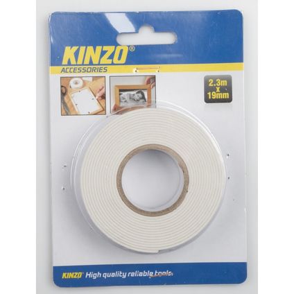 Kinzo Foam tape - dubbelzijdig - 19 mm - 2,3 meter