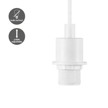 Home Sweet Home Lampe suspendue moderne propre blanc 10x10x115 cm e14 6