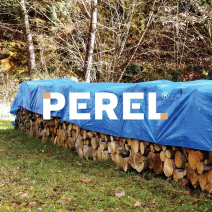 Perel Bâche, 10 m x 12 m, Bleu, Polyester, Rectangulaire 7