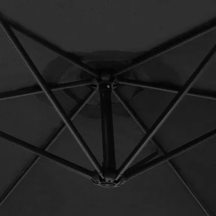 Zweefparasol - Zwart - 300 x 300 x 250 cm - Draai- en kantelbaar 3