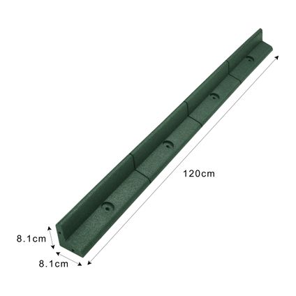 Flexibele Borderrand tuin - Groen - Set: 4 x 1.2 meter (120 x
