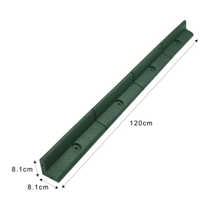 Flexibele Borderrand tuin - Groen - Set: 6 x 1.2 meter (120 x 2