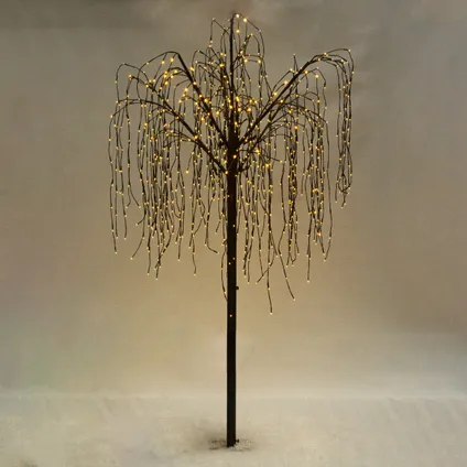 Wilgenboom LED kerstverlichting - Zwart - 240 m hoog - 800 warme 4