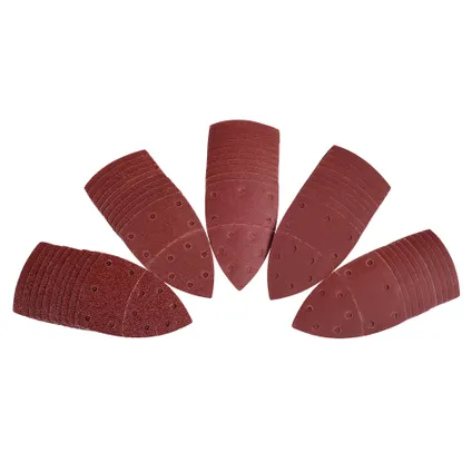 VONROC Schuurpapierset voor palmschuurmachines | 50 stuks - 100x150mm 2
