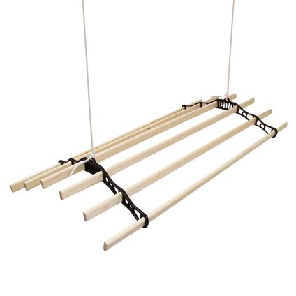 Droogrek Ophangbaar Plafond - Zwart - 1.5m