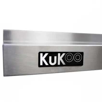 KuKoo – 2 Etagères Murales en Acier Inoxydable Résistant à la 3