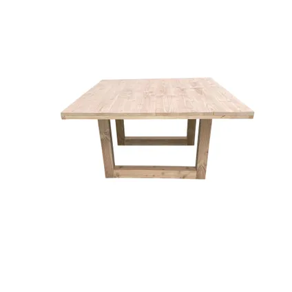 Wood4you - table carrée bois Douglas 2