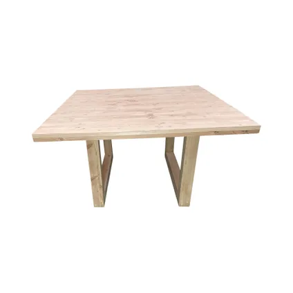 Wood4you - table carrée bois Douglas 6