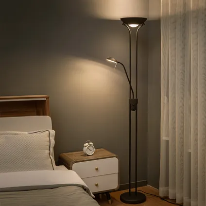 Home Sweet Home R7s + G9 LED Uplight Vloerlamp - Moderne Zwart 3