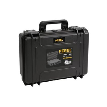 Perel Harde koffer, 46.4 x 33.6 x 17.6 cm, Zwart, Polypropyleen