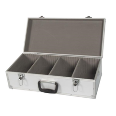 Praxis Perel Cd-koffer, 56.5 x 26.5 x 17.0 cm, Grijs, Aluminium aanbieding