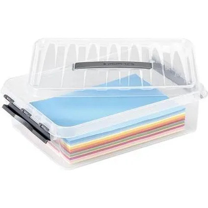 Sunware Opbergbox - met deksel - transparant - 40 x 30 x 11 cm - 10 l 4