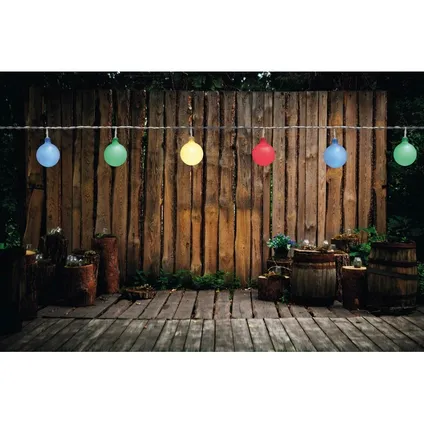 Anna's Collection Lichtsnoer - gekleurd - LED - tuin - 10 meter 2