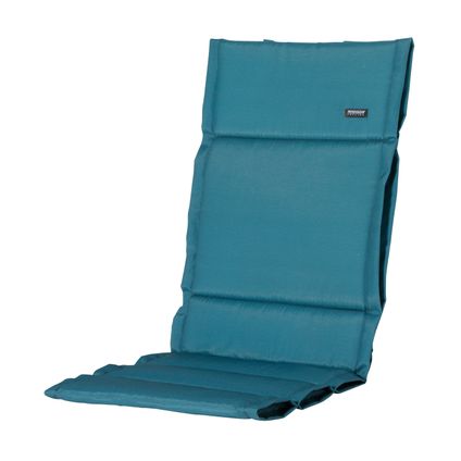 Coussin chaise de jardin Madison Panama fibre 125x50cm - bleu mer