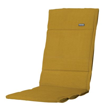 Coussin chaise de jardin Madison Panama fibre 125x50cm - moutarde