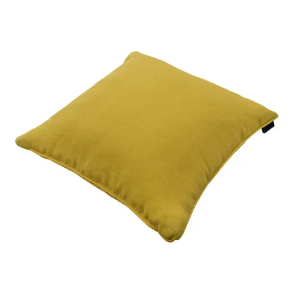 Coussin décoratif Madison Panama piping 45x45 cm - moutarde 2
