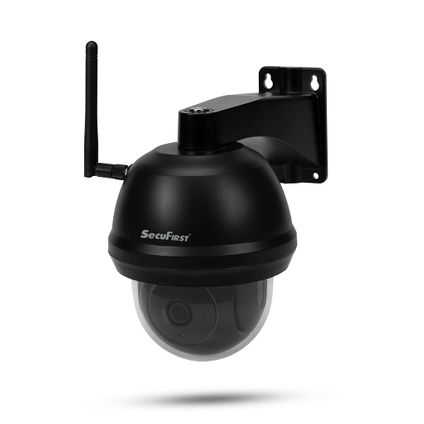 SecuFirst CAM214Z Dome Camera zwart - IP Camera draai- en kantelbaar voor buiten - FHD 1080P