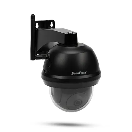 SecuFirst CAM214Z Dome Camera zwart - IP Camera draai- en kantelbaar voor buiten - FHD 1080P 3
