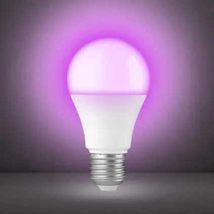 Alecto SMARTBULB10 - Ampoule LED couleur connectée Wi-Fi, E27, 9W, E27 9