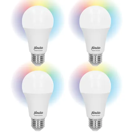 Alecto SMART-BULB10 4-PACK - Smart wifi LED lamp, 4 pack, wit