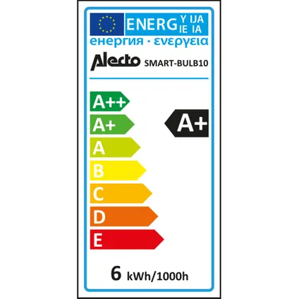 Alecto SMART-BULB10 4-PACK - Smart wifi LED lamp, 4 pack, wit 9