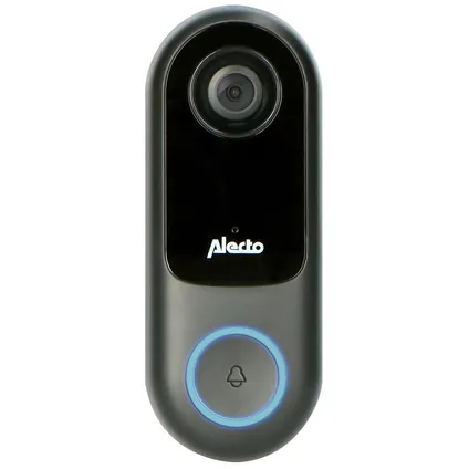 Alecto SMART-RING20 Sonnette de porte connectée avec caméra,connectable,noir
