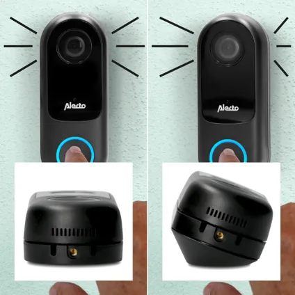 Alecto SMART-RING20 Sonnette de porte connectée avec caméra,connectable,noir 9
