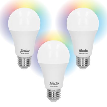 Alecto SMART-BULB10 TRIPLE - Smart wifi LED lamp, 3 pack