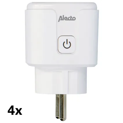 Alecto SMART-PLUG20 4-PACK Smart wifi tussenstekker,16A,3680W 4