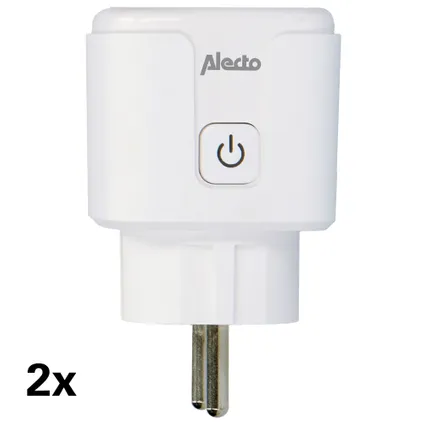Alecto SMART-PLUG20 DUO Wifi tussenstekker met energiemeter wit 4