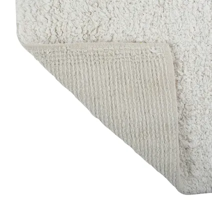 MSV Badkamerkleedje/badmat vloer - ivoor wit - 40 x 60 cm 3