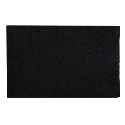 MSV Badkamerkleedje/badmat vloer - zwart - 40 x 60 cm