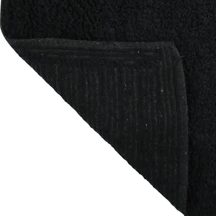 MSV Badkamerkleedje/badmat vloer - zwart - 40 x 60 cm 2