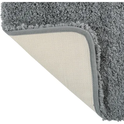 MSV Badkamerkleedje/badmat voor op de vloer - grijs - 50 x 70 cm 3
