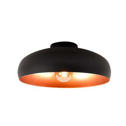 EGLO plafondlamp Mogano zwart koper ⌀40cm E27