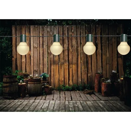 Anna's Collection Lichtsnoer - warm wit - LED - tuin - 10 meter 3