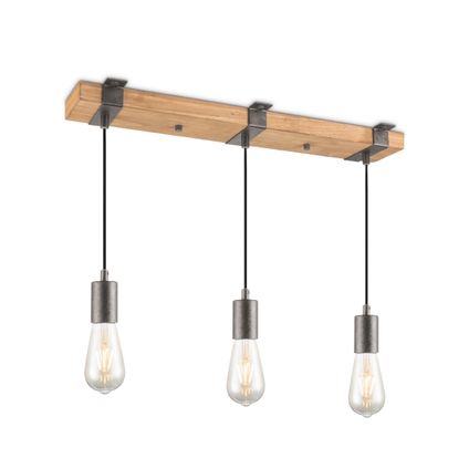 Home Sweet Home Lampe suspendue Denton - Wood - 57x14x140cm