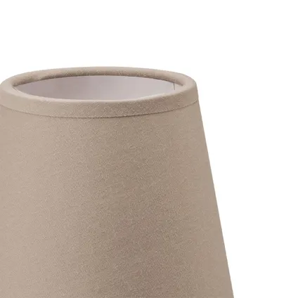 Home Sweet Home Lampenkap Largo rond taupe - B:11xD:11xH:11cm - clip 3