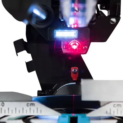 Scie à onglet radiale 2200W – 216mm – Compacte - Laser et lampe LED intégrée - Extensions de table 5