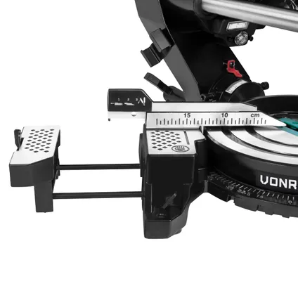 VONROC Compacte Afkortzaag 2200W - Ø216mm | Radiaal kap- en verstekzaag - Laser & LED 8