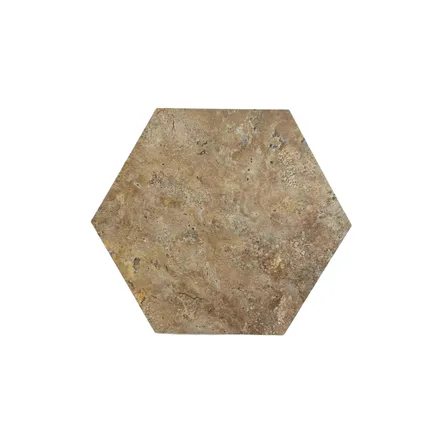 Plaktegel - Hexagon - PVC - Bruin - Stonelook - Slate Brown - 1M2 2