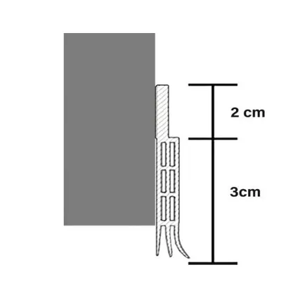 Simple Fix tochtstrip deur 100x5cm bruin 2